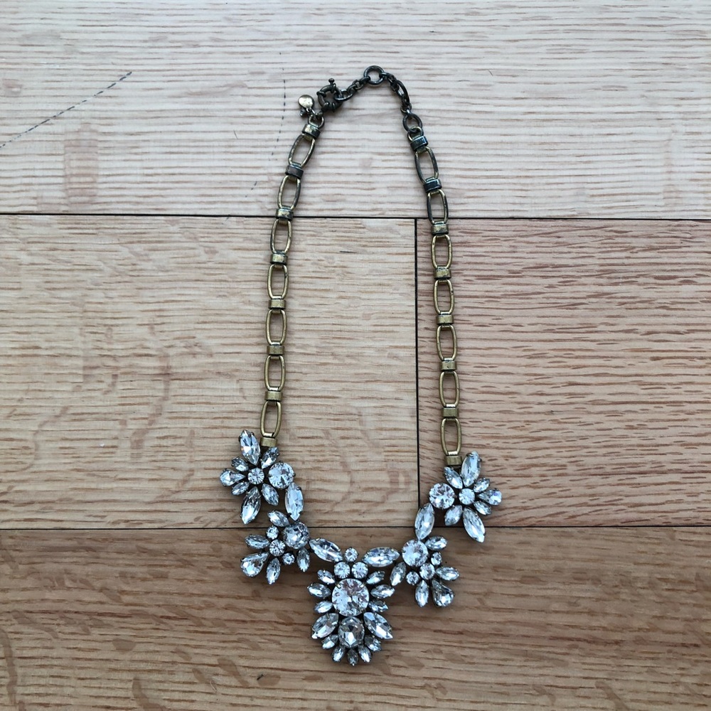 J.Crew Crystal Cluster Necklace